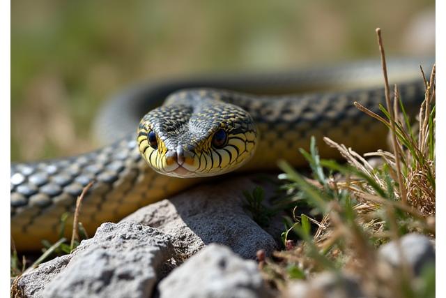Vipera dell'Orsini nel suo habitat naturale
