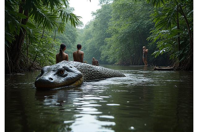 Tour guidato in Amazzonia con un anaconda